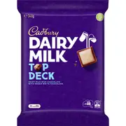 Cadbury Dairy Milk Large Top Deck Chocolate Block 340g