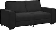 vidaxl Black Velvet 2-Seater Sofa/Couch - 140cm seat Width, Versatile for Living Room/Office