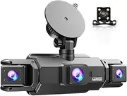 1080P Dual Dash Cam - Front and Inside for Cars with Night Vision, 3" IPS Screen, 64GB Card, G-Sensor, Loop Recording, 24H Parking Mode, Ideal for Uber, Taxi, Family Drivers