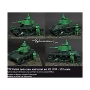 Scibor Historical Mini 1:72 7TP Tank Crew & Turret Set #2 - 1939 Pack New
