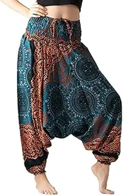 B Bangkok Pants Women's Harem Pants Jumpsuit Hippie Clothes