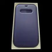 Apple Leather Sleeve with MagSafe for Apple iPhone 12 Pro Max - Deep Violet