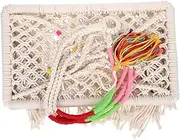 VERDANVERSE Hanging Macrame Cat Hammock Bed Decorative Rope Swing for Indoor Cats Breathable and Comfortable for Kittens and Pets Stylish Home