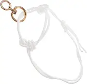 BESPORTBLE Bull Bridle Traction Supplies Goat Halter Bitless Bridles Halters for Horses Cow Halter for Cattle Poly Rope Cattle Head Bridle Livestock Iron Manual Carvalho White