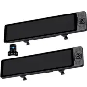 4K Dash Cam Car DVR Rearview Mirror Video Recorder WiFi Touch Screen Player Kit (for: Porsche)