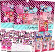 L.O.L. Surprise! Party Favors Bulk Set - 60 Piece LOL Surprise Favor Boxes with Stickers, Tattoos and Stampers for Kids Birthday Party | LOL Surprise Classroom Prize Boxes