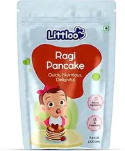 Littloo Ragi Pancake Mix | Instant Pancake Mix for Kids, Nutrient-Packed Breakfast Delight - 200g