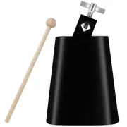 Eastrock 5 inch Metal Steel Cow Bells Noise Makers Hand Percussion Cowbell wi...