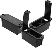 COSMEVIVI 3pcs Battery Compartment for Guitar and Bass Pickups Battery Cover with Sponge Lining for Shock Absorption Noise Reduction and Secure Protection