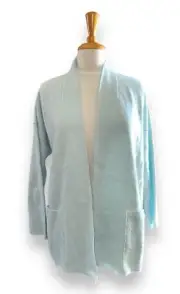 EILEEN FISHER Boiled Wool Oversized Jacket Robin-Egg Blue sz S NEW $348