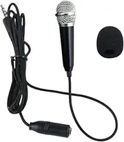 Small Microphone - Compact Microphone for Karaoke | Portable Voice Recorder, Dynamic Speaker Amplifier, Mobile Phone, Laptop Mic for Voice, Video, Audio Recording