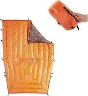 Outdoor Sleeping Quilts Hammock Underquilt - Super Warm 95% White Duck Down Mummy Blanket Mat