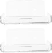 LIFKICH Small Wall Shelf for Baby Monitor Bracket Monitor Camera Storage Holder Router Bracket Security Camera Wall Mount Shelf Cable Hiding Easy Installati