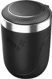 Car Ashtray, LED Portable Stainless Steel Ashtray with Lid Smokeless Car Ashtray Cigar Ashtray for Car, Home, Office and Travel