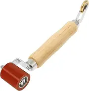 BETIMFAN 2 in 1 Seam Roller with Wood Handle Double Headed Smoothing Seam Roller Tool for PVC/TPO/EPDM Single Ply Roofing Tape