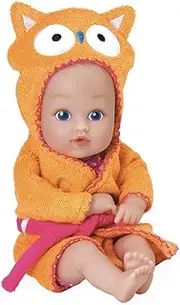 Adora Bath Time Baby Tots Collection, 8.5" Baby Doll and Clothes Set, Made with Fresh Powder Scent, Machine Washable and Exclusive QuickDri Vinyl Body, Birthday Ages 1+ - Owl