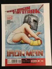 Iron Man #9 Secret Origin Of Tony Stark COVER Marvel Comic Book Poster 8.5x10.5