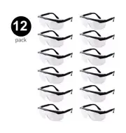 12- Safety Glasses For Over Glasses, Fog Resistant, Clear Polycarbonate Lens