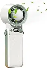 Fruusv Portable Fan, Rechargeable Handheld Fan 6000mAh, 199 Speed Foldable Design, Lightweight Personal Cooler, Travel Gadget for Car, Camping, Bedroom, Travel, 2.42x2.2x7.01 inches