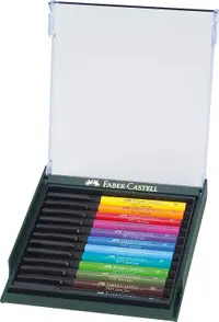 在飛比找樂天市場購物網優惠-Faber_Castell PITT藝術筆12支入 標準色系