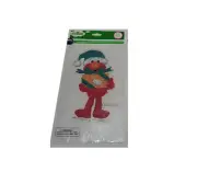 1 Sesame Street Elmo Christmas Window Cling Reusable Holiday Decor