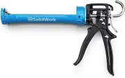 Adjustable 24:1 Drip-Free Caulking Gun - Includes Ladder Hook and Puncture Tool