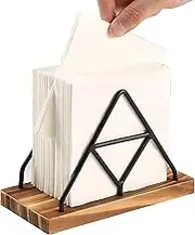 Standing Napkin Holder, Tissue Holder with Metal Wire, Freestanding Napkin Dispenser Storage for Kitchen Dining Room Decor
