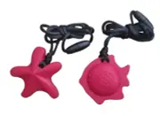 Kids Adults Chewelry Necklace Autism ADHD Sensory Chew Teething Toy StarFish UK