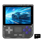 Powkiddy V10 Handheld Game Console 64GB Transparent Black