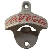 Coca Cola Red & Silver Coke Bottle Opener Cast Iron - Man Cave - New