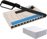 Portable Paper Cutter,Portable Manual Small Cutter - Paper Cutting Tool with Hardened Steel Cutter for Non-Woven Fabrics, Photos, Cards, Leather, and Metal Sheets