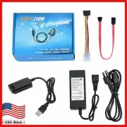 SATA/PATA/IDE to USB 2.0 Adapter Converter Cable for Hard Drive Disk 2.5" 3.5"