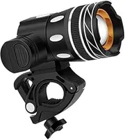 EZONEDEAL USB Rechargeable Bike Light Set, Waterproof Indoor Outdoor Bicycle Super Bright Front Light Set, 3 Light Mode Options IP65 Waterproof, Fits All Bikes / Easy to Install (Includes 1 USB Cable)