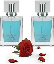 Cu-pids Pheromone Cologne For Men, Lure Her Pheromone Cologne, Cu-pid Hypnosis Cologne, Pheromone Cologne For Men, Cupids Charm Toilette For-Valentine's Day Gift, Portable Perfume For Daily Life (2pcs blue)