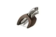 BUGATTI Virgola Knife Block with Ergo Knives - Tobacco