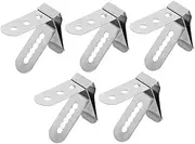5pcs Thermometer Pots Clip Holder Stainless Steel Probe Clamp for Milk Candy Making Meat Temperature Readings Smokers Grill Oven Grill Cooking Melting