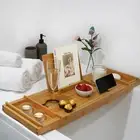 Luxury Bath Caddy Birthday Gifts for Women Adjustable Bathtub Tray for Christmas