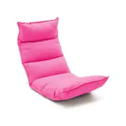 SOGA Foldable Tatami Floor Sofa Bed Meditation Lounge Chair Recliner Lazy Couch Pink