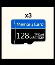 3 Packs- Micro SD card 128Gb U3 A2 V30