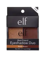 ELF Eye Shadow Duo Best Friend Bestie Brown - Matte Shimmer Eyeshadow Palette 3g