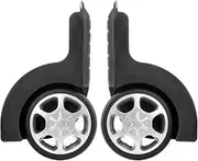 [SaVgu] castors Swivel Castor,Furniture Castors, Directional Replacement Luggage Wheels for Suitcases Travel Case Repair DIY (DL-D002) (Color : Black)