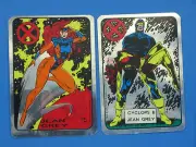 1992 Marvel X-Men Foil Stickers x2 Vending Machine Jean Grey Cyclops Phoenix