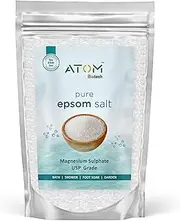 Epsom Salt,800 Gram (Magnesium Sulphate for Speed Up Plant Growth) Goof for Bathing and Shower, 100% Natural, Pure USP Grade Salt pack of 1