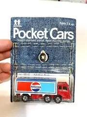 ❤️⭐️VTG VHTF TOMICA PEPSI TRUCK WHITE TOMY Pocket Cars