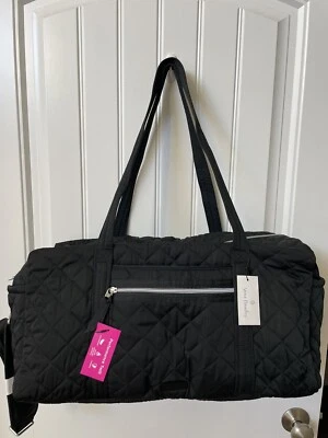 Vera Bradley BLACK Duffle bag NWT $135