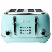 Haden 75005 4-Slice Toaster - Turquoise Light Blue