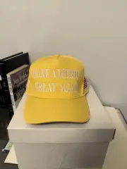 NEW Release RARE Yellow MAGA Cap 45-47 Authentic Easter Trump 2025 Cali Fame Hat