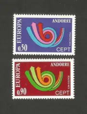 ANDORRA FRANCESA YVERT NUM. 226/227 ** SERIE COMPLETA