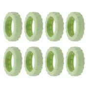 8 Pcs Luggage Suitcase Wheels Cover, Carry on Luggage Wheels Cover, Green