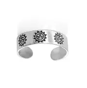 Sterling Silver Sunshine toe ring 1.31g